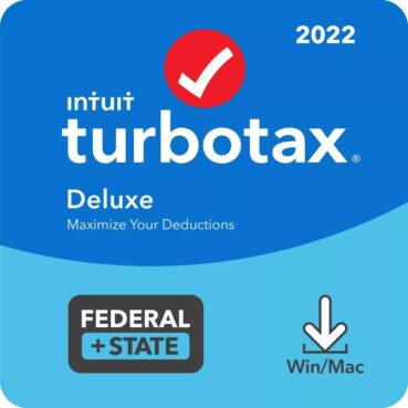 [Old Version] TurboTax – Deluxe 2022 Federal + E-file and State – Windows, Mac [Digital]